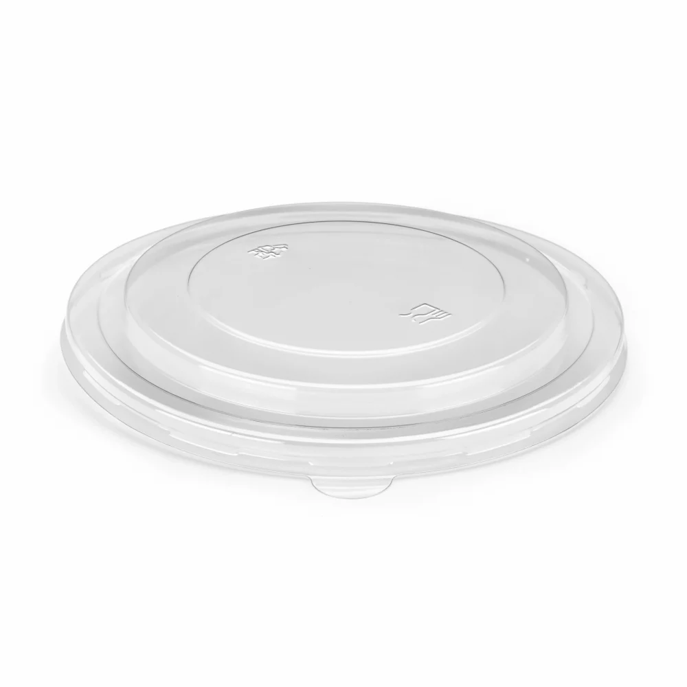 500/750/1000ml Clear PET Round Deli Bowl Lid (300) (For Cold Food)