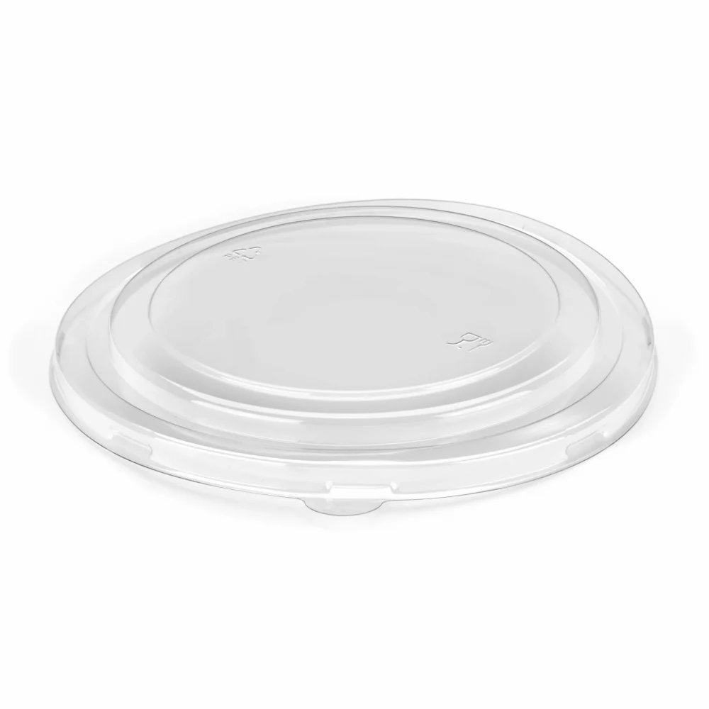 1300ml Clear PET Round Deli Bowl Lid (300) (For Cold Food)