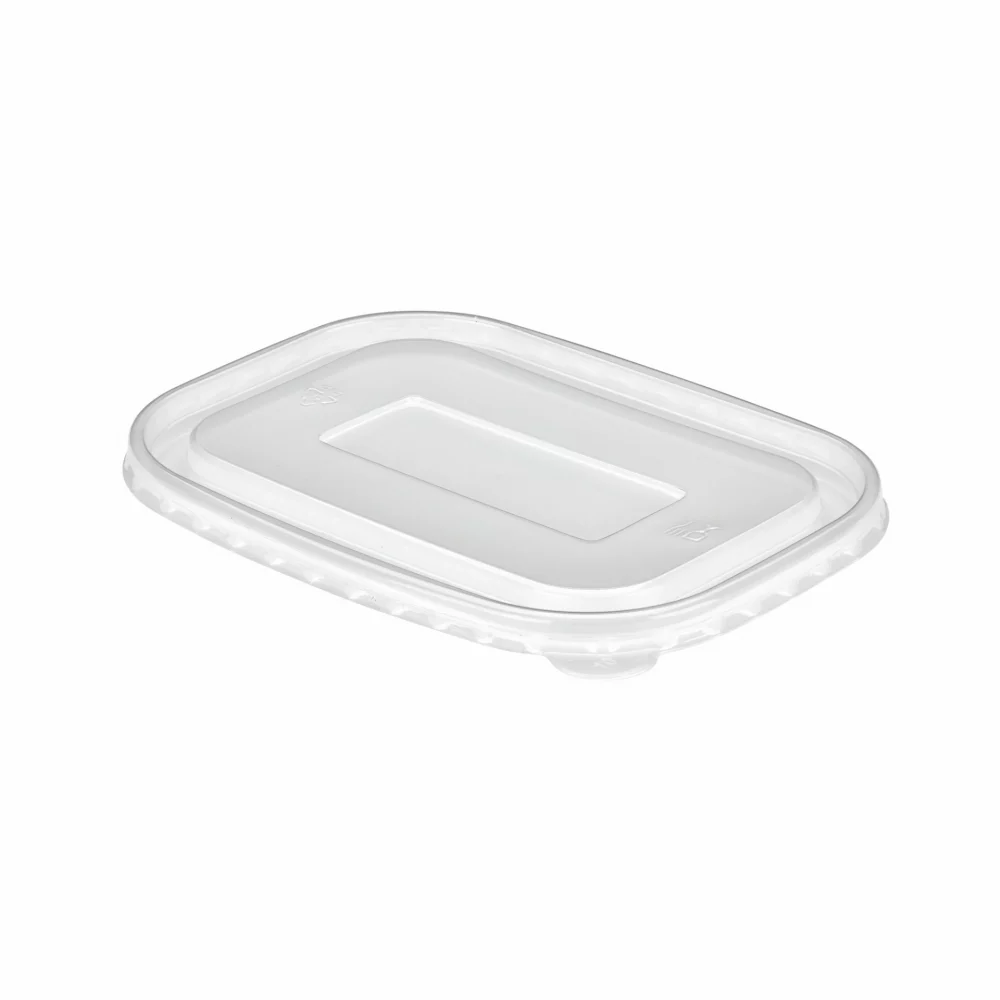 500/750/1000ml PP Rectangular Deli Bowl Lid (300) (For Hot Food)