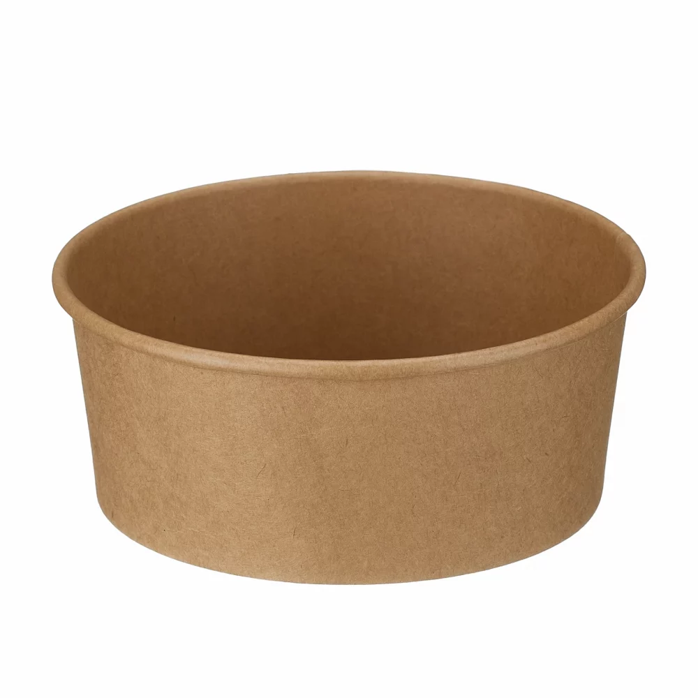 750ml Kraft Round Bowl (PE Lined) (300)